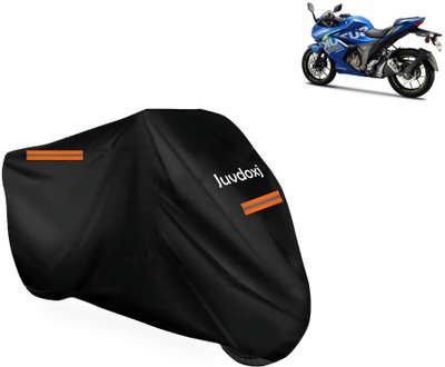 Juvdoxj Waterproof Two Wheeler Cover for Suzuki(Gixxer Special Edition BS6, Black)
