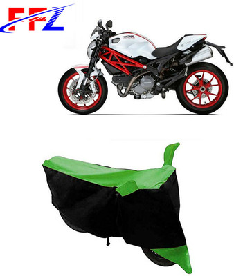 FFZ Two Wheeler Cover for Ducati(Monster 796 S2R, Black, Green)