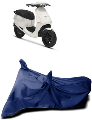 KEDIT Two Wheeler Cover for Ola(Scooty, Blue)