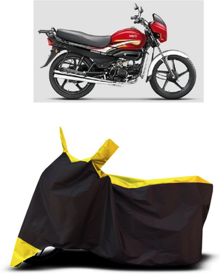 VESMEI Two Wheeler Cover for Hero(HF Dawn BS6, Yellow)