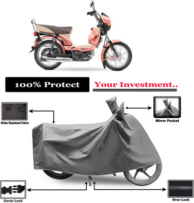Amexride Two Wheeler Cover for TVS(XL 100 Comfort, Grey)