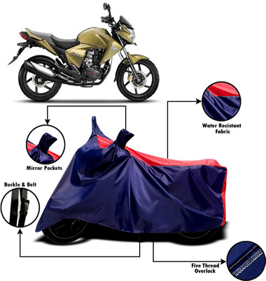 AUCTIMO Two Wheeler Cover for Honda(Unicorn Dazzler, Multicolor)