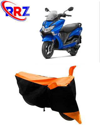 RRZ Waterproof Two Wheeler Cover for Suzuki(Burgman Street, Black, Orange)