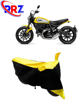 RRZ Waterproof Two Wheeler Cover for Ducati(Scrambler, Black, Yellow)