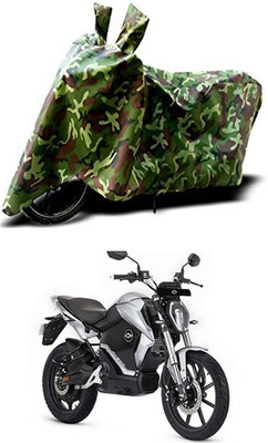 Mdstar Waterproof Two Wheeler Cover for Revolt(RV 300, Green)