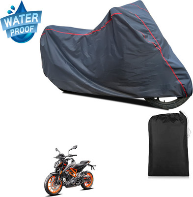 GOSHIV-car and bike accessories Waterproof Two Wheeler Cover for KTM(390 Duke BS6, Grey)