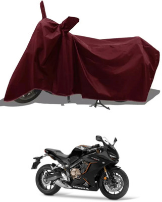 WMIZEXA Waterproof Two Wheeler Cover for Honda(CBR650R, Maroon)