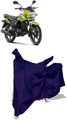 Amexride Two Wheeler Cover for Suzuki(Hayate, Blue)