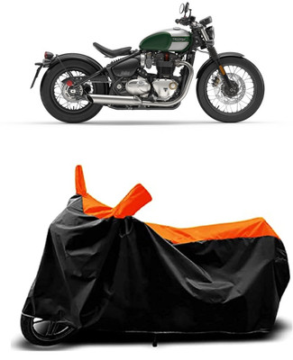 VESMEI Two Wheeler Cover for Triumph(Bonneville Bobber, Orange)