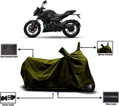 Amexride Two Wheeler Cover for Bajaj(Pulsar 250 BS6, Green)