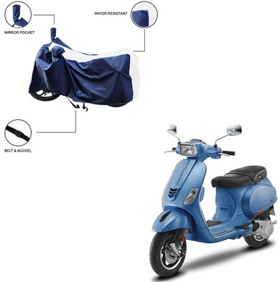 Furnish Flow Two Wheeler Cover for Vespa(Vespa SXL 125, White)