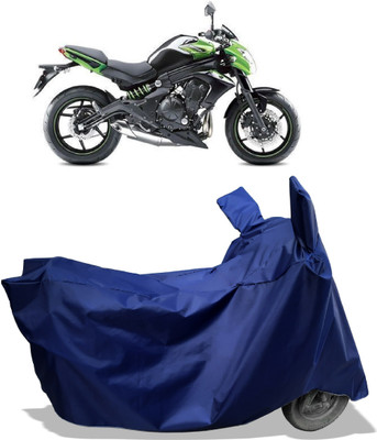 Amexride Two Wheeler Cover for Kawasaki(ER 6N, Blue)