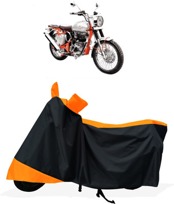 Tricway Two Wheeler Cover for Royal Enfield(Bullet Trials 350, Orange)