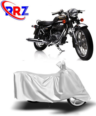 RRZ Waterproof Two Wheeler Cover for Royal Enfield(Electra Delux, White)