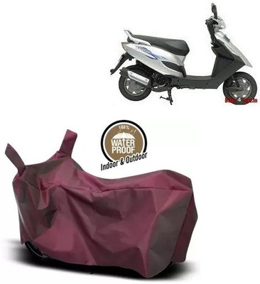OliverX Waterproof Two Wheeler Cover for Bajaj(Kristal, Maroon)