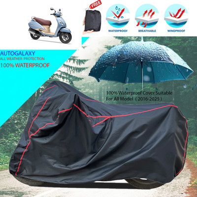 AutoGalaxy Waterproof Two Wheeler Cover for TVS(Jupiter, Black)