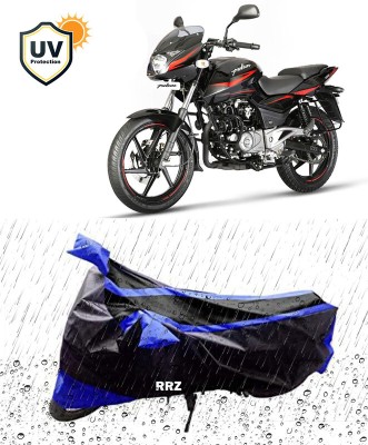 RRZ Waterproof Two Wheeler Cover for Bajaj(Pulsar 150, Black, Blue)