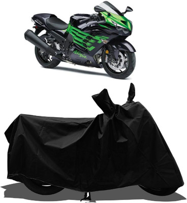 Tricway Waterproof Two Wheeler Cover for Kawasaki(Ninja ZX 14R BS6, Black)