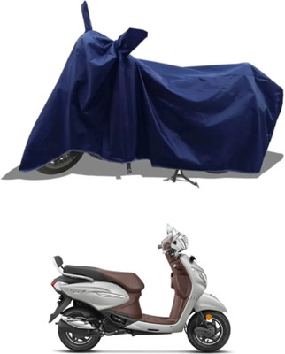 RAQTRO Waterproof Two Wheeler Cover for Hero(Pleasure Plus, Blue)