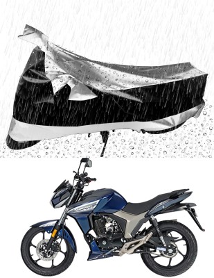 Genipap Two Wheeler Cover for Royal Enfield(Thunderbird 500, Silver, Black)