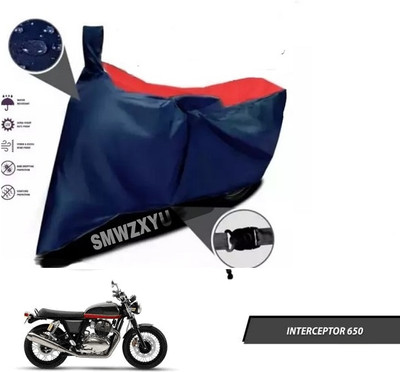 smwzxyu Waterproof Two Wheeler Cover for Royal Enfield(Interceptor 650, Red, Blue)