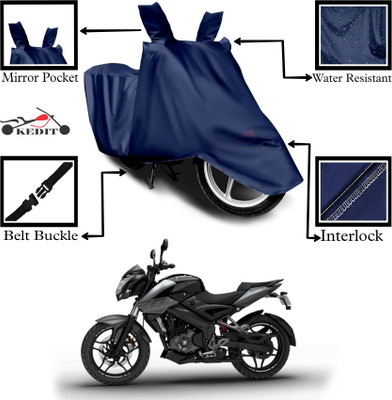 KEDIT Two Wheeler Cover for Bajaj(Pulsar 200 NS DTS-i, Blue)