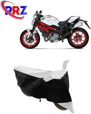 RRZ Waterproof Two Wheeler Cover for Ducati(Monster 796 S2R, Black, White)