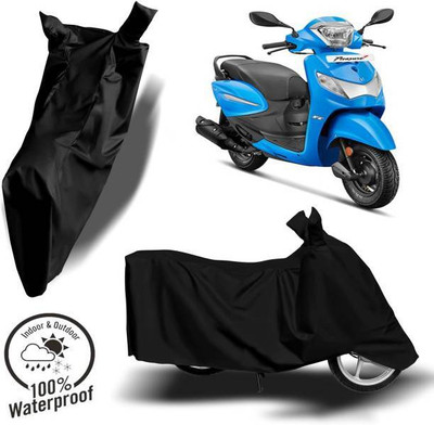 RAAMKM Waterproof Two Wheeler Cover for Hero, Honda(Gold Wing, Black)