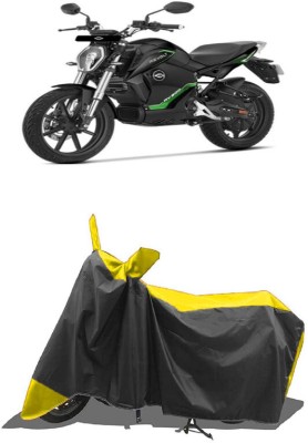 SUGASHRI Waterproof Two Wheeler Cover for Revolt(RV 300, Yellow, Black)