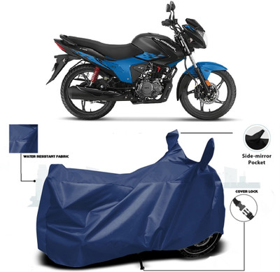 WMIZEXA Waterproof Two Wheeler Cover for Hero(Glamour i3s, Blue)