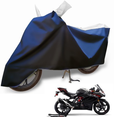 Euro Care Waterproof Two Wheeler Cover for TVS(Apache RR 310, Silver)