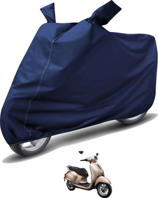 Caronix Waterproof Two Wheeler Cover for Bajaj(Chetak, Blue)