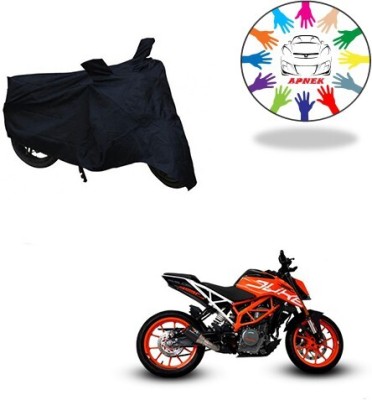 MMSSTAR Waterproof Two Wheeler Cover for TVS(Victor New, Black)