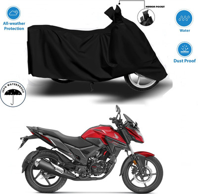 WMIZEXA Waterproof Two Wheeler Cover for Hero(Black)