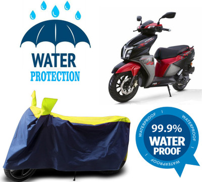 RTS COLLECTIONS Waterproof Two Wheeler Cover for TVS(Ntorq 125, Multicolor)
