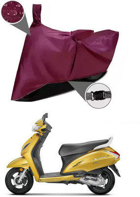 Mdstar Waterproof Two Wheeler Cover for Honda(BS6, Maroon)