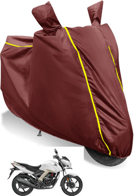 Auto Hub Waterproof Two Wheeler Cover for Royal Enfield(Classic 350, Brown)