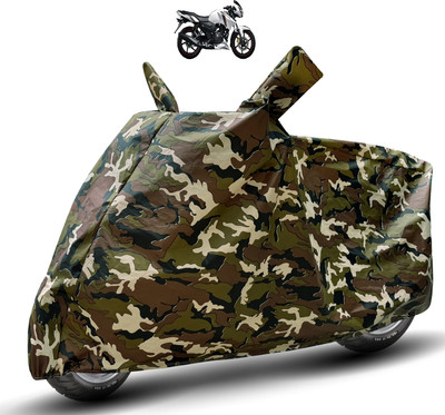 Auto Hub Waterproof Two Wheeler Cover for TVS(Apache RTR 160, Brown)