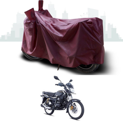 KEDIT Two Wheeler Cover for Bajaj(Platina 110, Maroon)