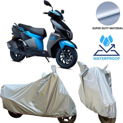 AUTOMOZEXO Waterproof Two Wheeler Cover for TVS(NTORQ, Grey)