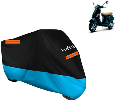 Juvdoxj Waterproof Two Wheeler Cover for Vespa(Vespa LX, Blue)