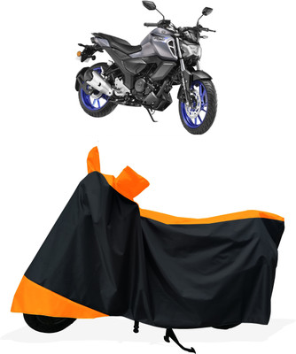 Tricway Two Wheeler Cover for Yamaha(FZS-FI BS6, Orange)