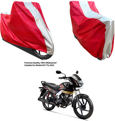 AutoGalaxy Waterproof Two Wheeler Cover for Mahindra(Centuro BS6, Silver, Red)