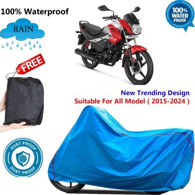 OliverX Waterproof Two Wheeler Cover for Hero(Passion Pro i3S, Blue)