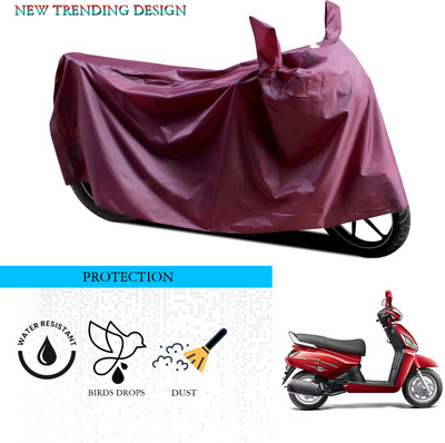 ANTHUB Waterproof Two Wheeler Cover for Mahindra(Gusto 125, Maroon)