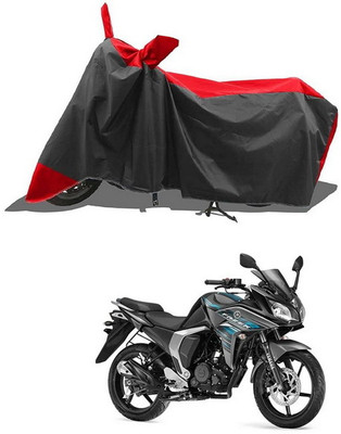 PAGORA Waterproof Two Wheeler Cover for Yamaha(Fazer-FI BS6, Red, Black)