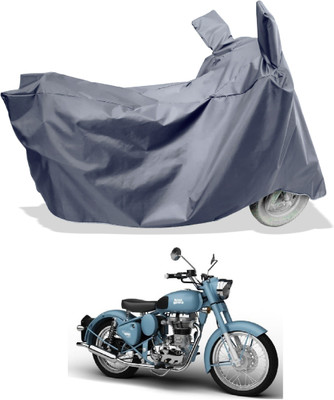 Amexride Two Wheeler Cover for Royal Enfield(Classic Squadron BS6, Grey)