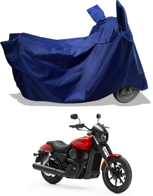 Amexride Two Wheeler Cover for Harley Davidson(Street 750, Blue)
