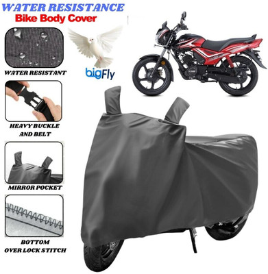 BigFly Two Wheeler Cover for TVS(Star City Plus, Grey)