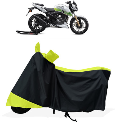 Tricway Two Wheeler Cover for TVS(Apache RTR 200 Fi E100, Yellow)